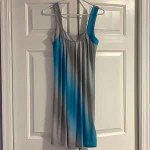 Charlotte Russe turquoise / silver ombré dress